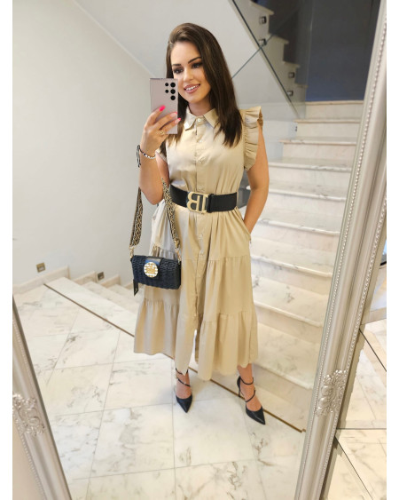 SUKNIA MAXI BEŻ ROBERTA BIAGI