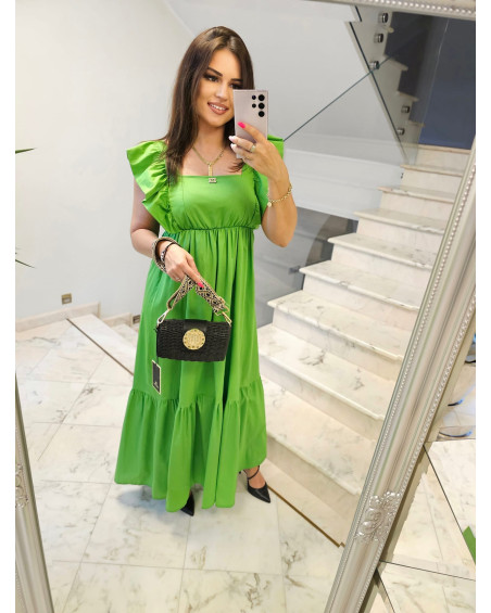SUKNIA MAXI GREEN ROBERTA BIAGI