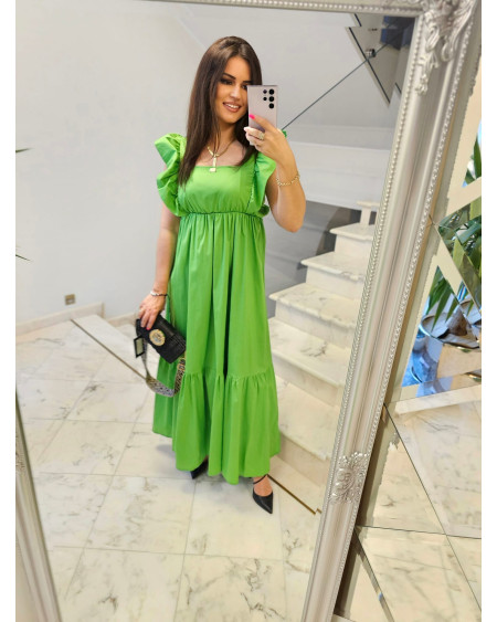 SUKNIA MAXI GREEN ROBERTA BIAGI
